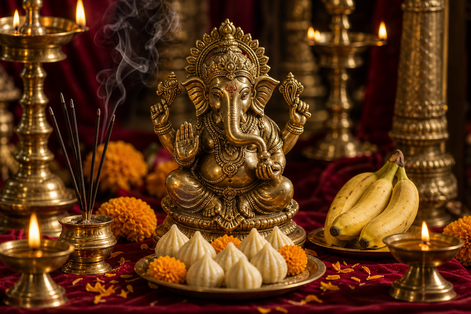 Sacred puja rituals